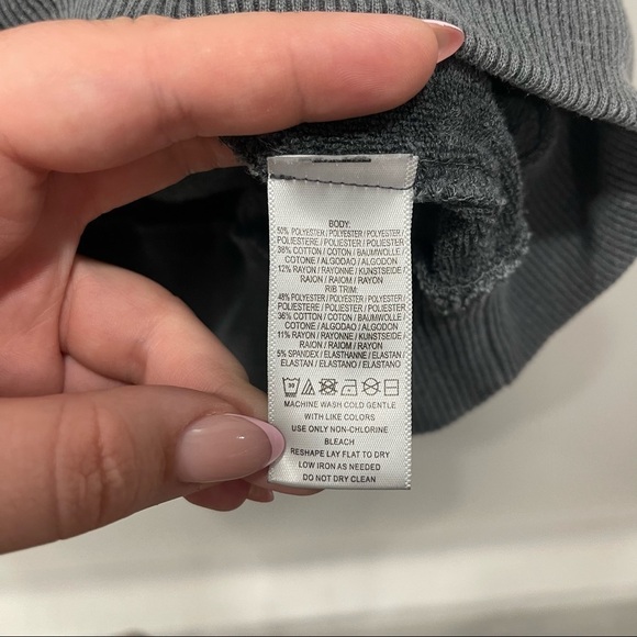 Free People Movement Gray Believer Sweat Hoodie Lace-Up Athleisure Small - Picture 7 of 15